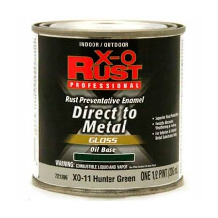 General Paint Interior/Exterior Paint, Gloss, Oil Base, Hunter Green, 1/2 pt 721396